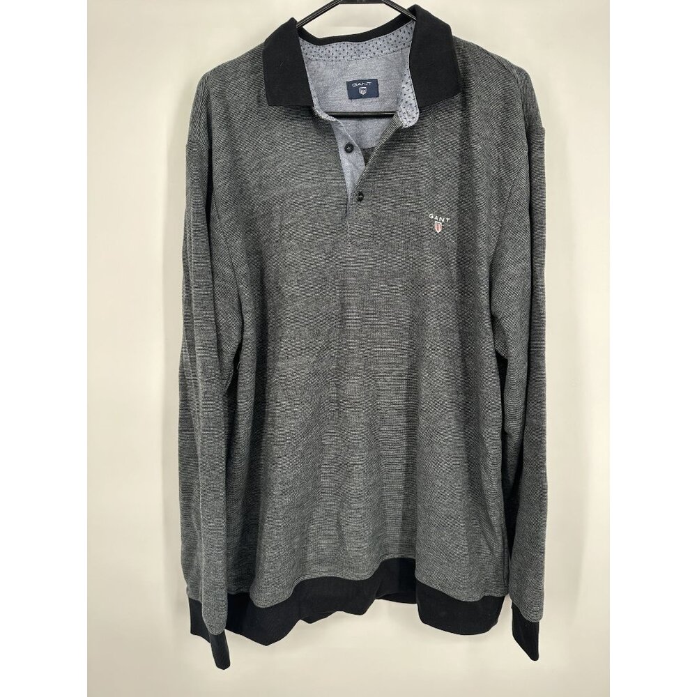 Gant Men's Long sleeve Polo Size 3XL‎ Gray
